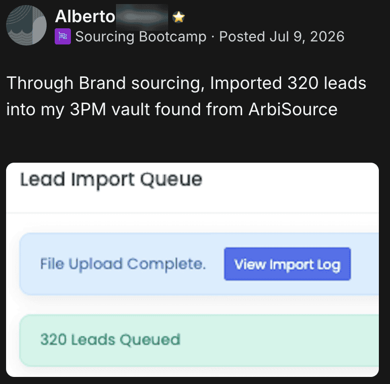 Alberto M. — 320 leads