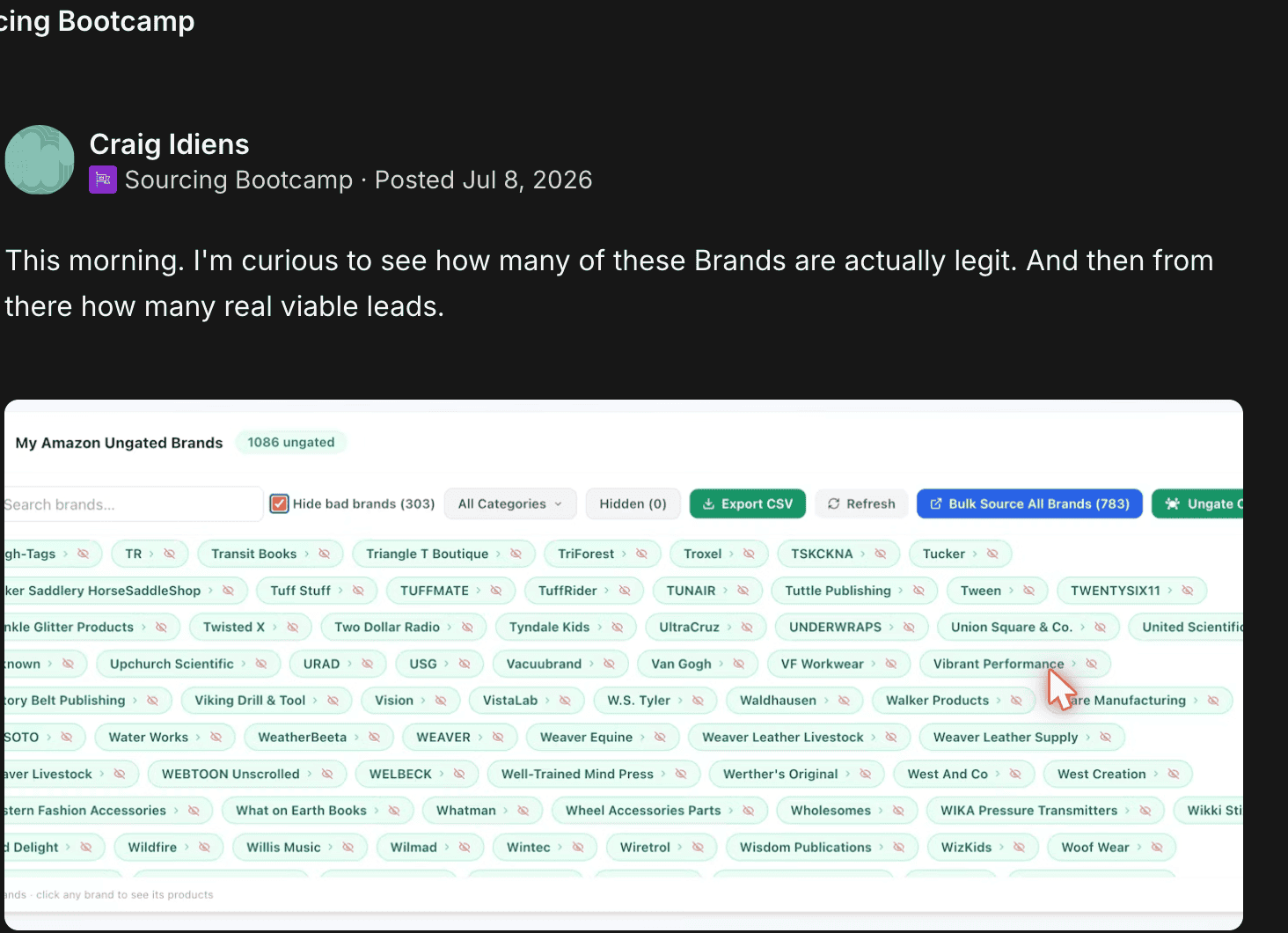 Craig Idiens — 1,086 brands